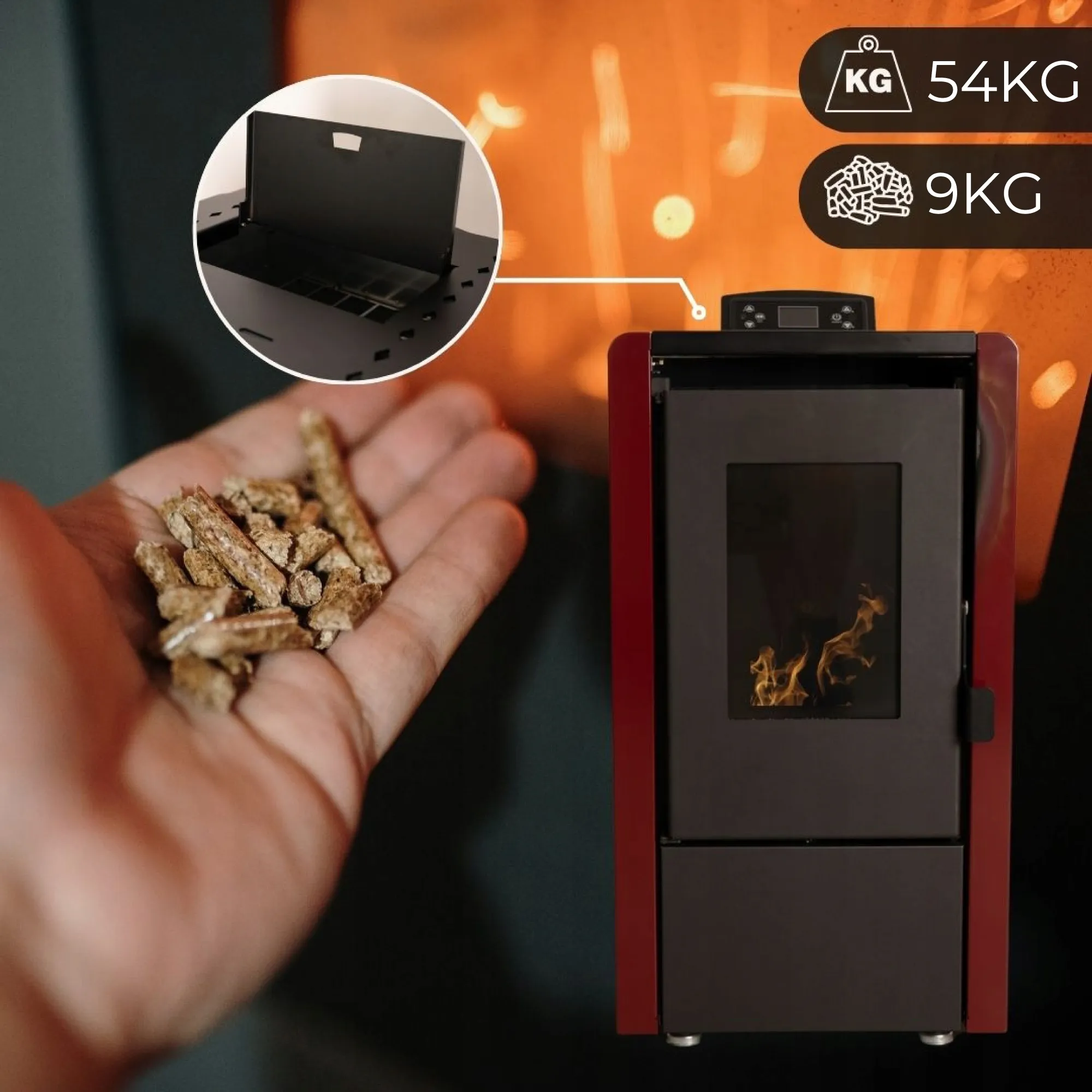 Design sobă LEYLA-RED