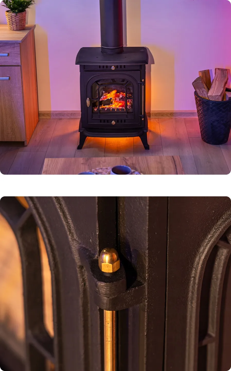 Esthetische en functionele Thunder AGNI houtkachel