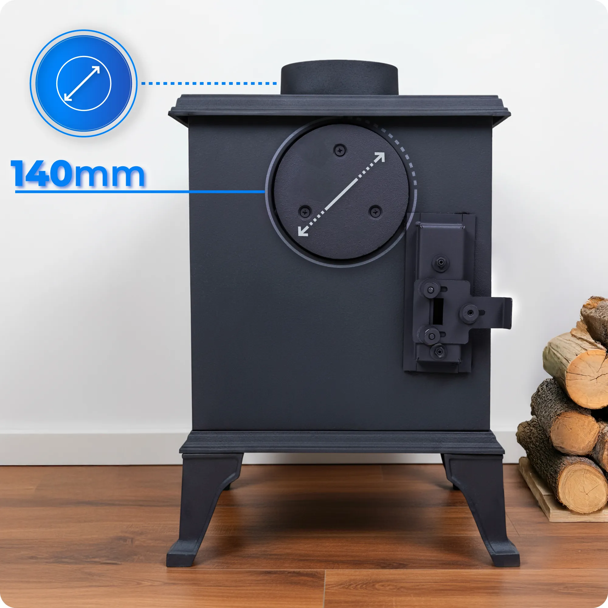 Comfortabel gebruik van de Mitra-kachel