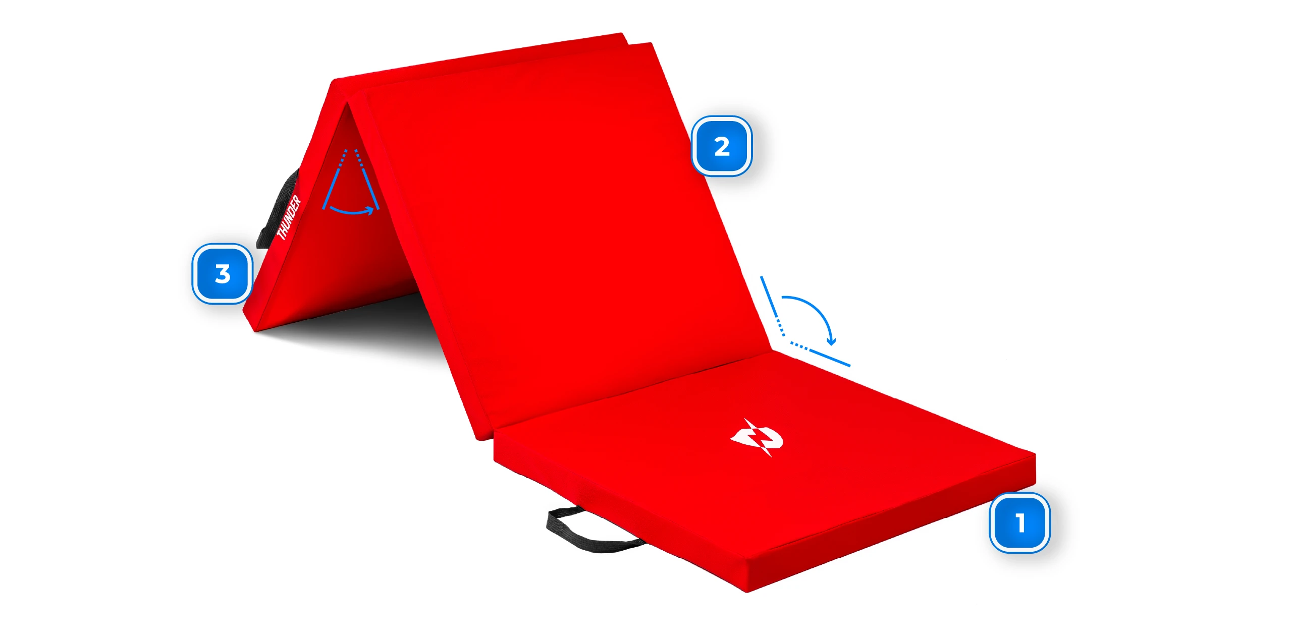 Składana konstrukcja materaca MG-02-RED