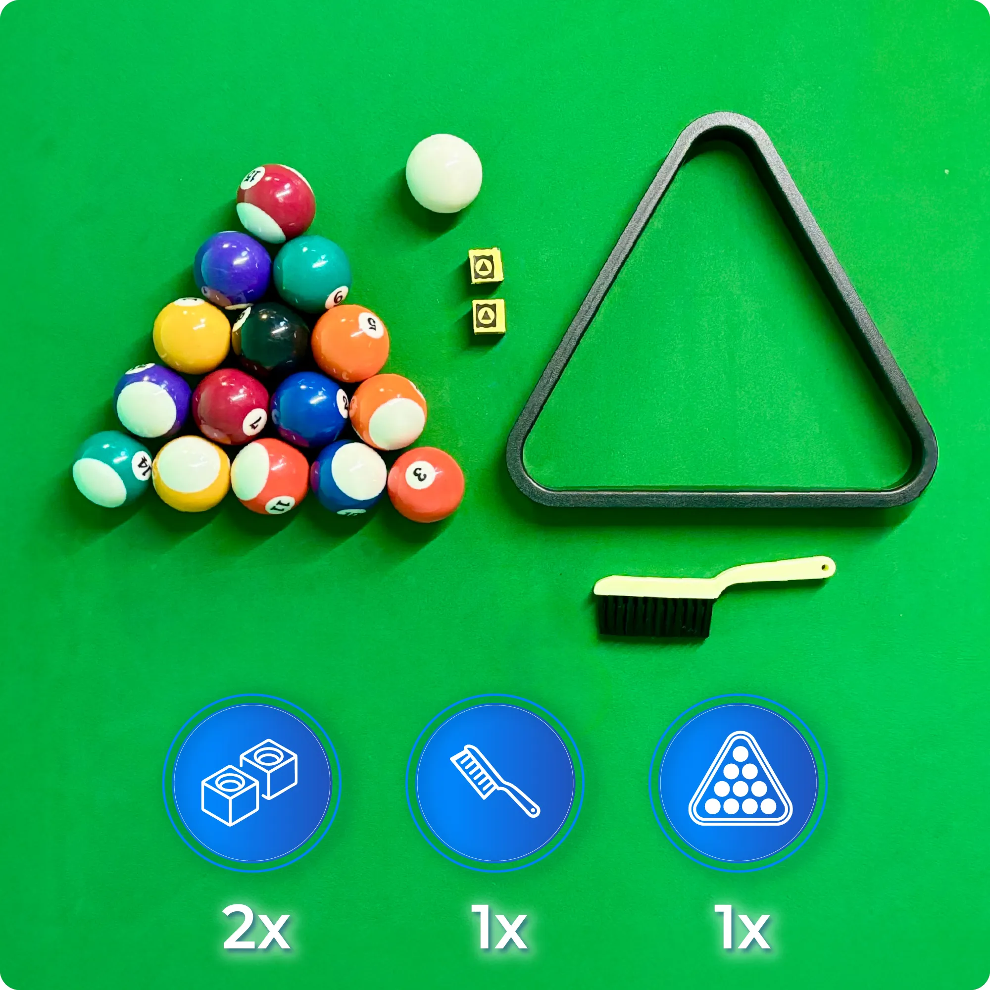 Biljarttafel set BOLD-BROWN-9FT