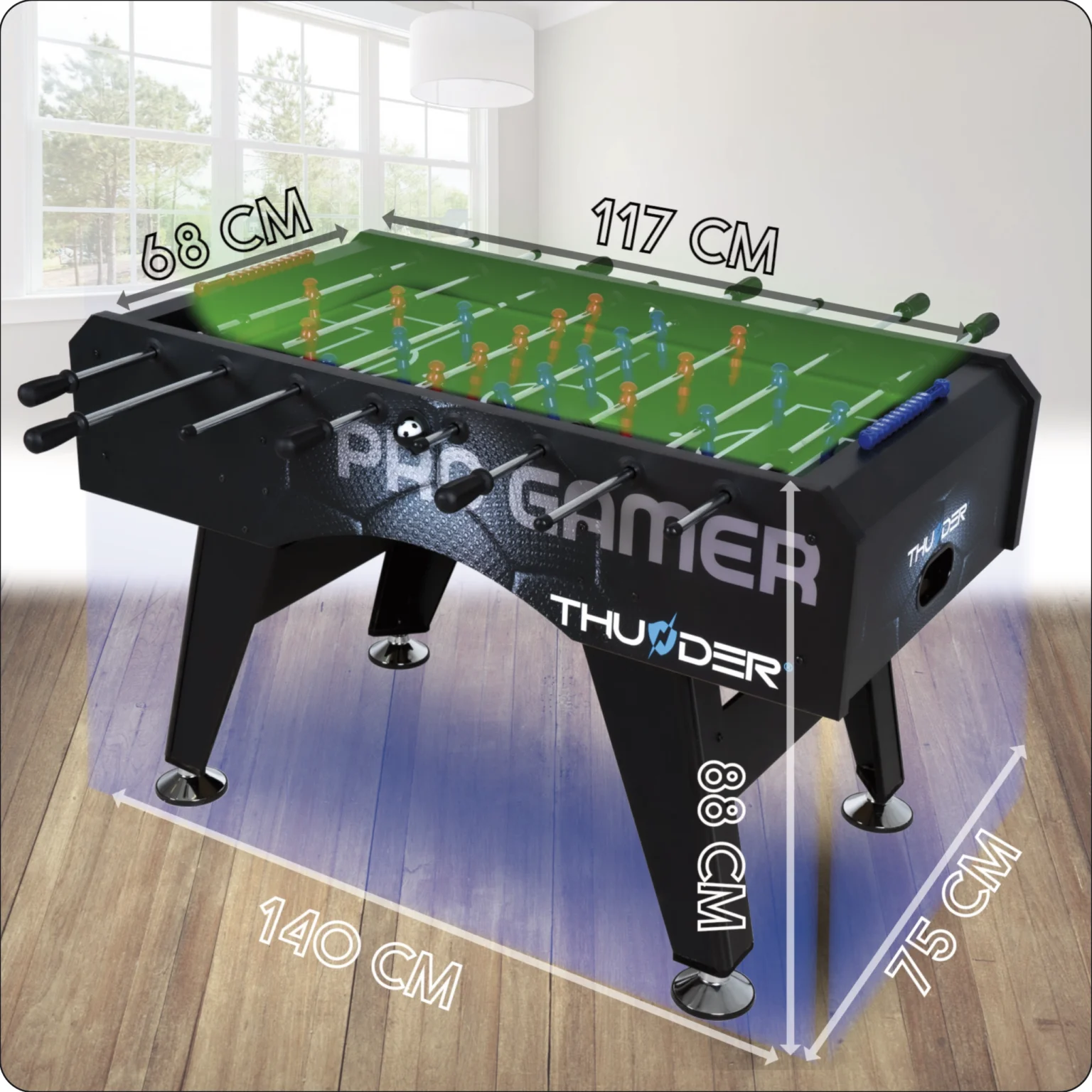 Professionele uitvoering van de PRO – 5FT tafel