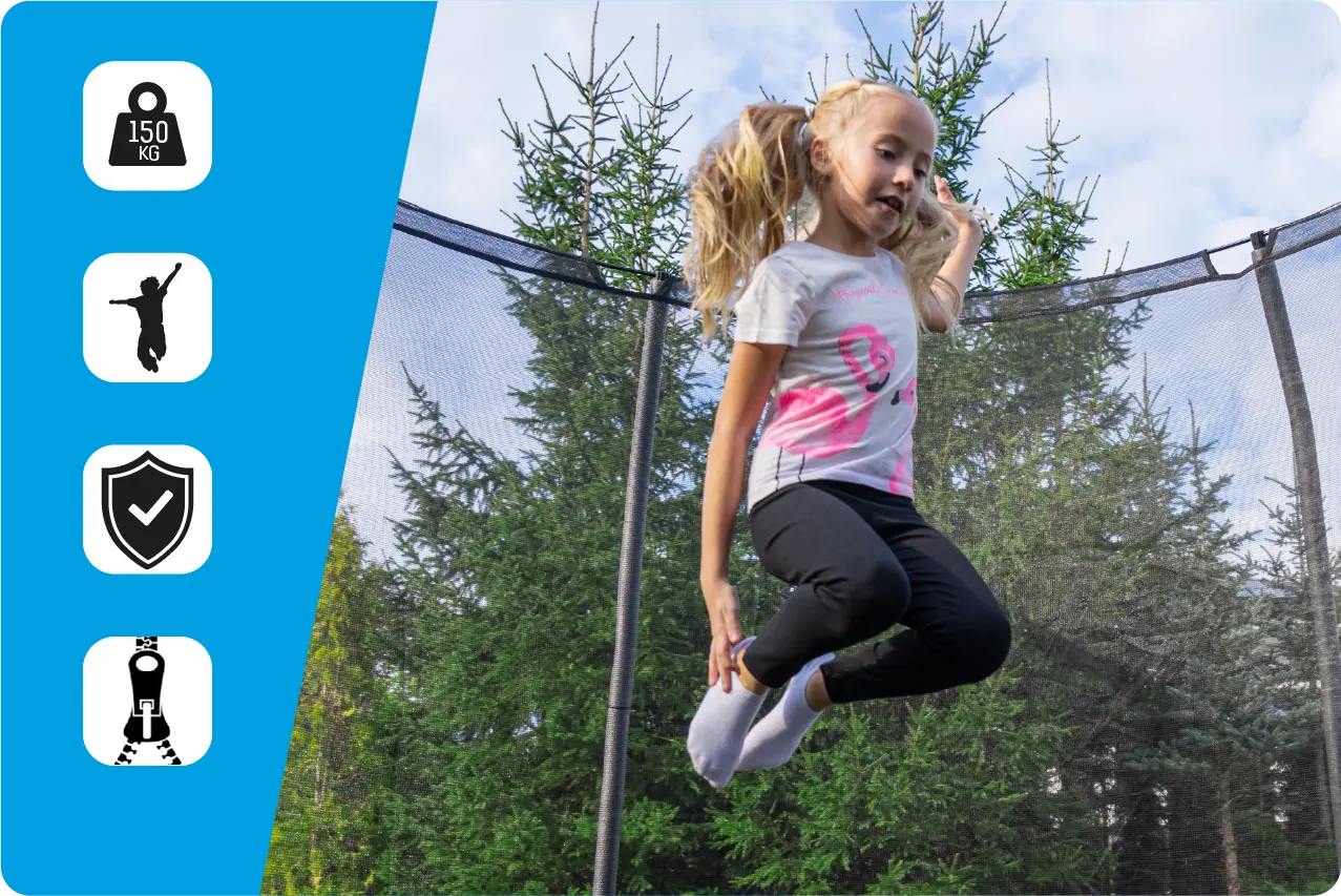 Bezpieczeństwo trampolina