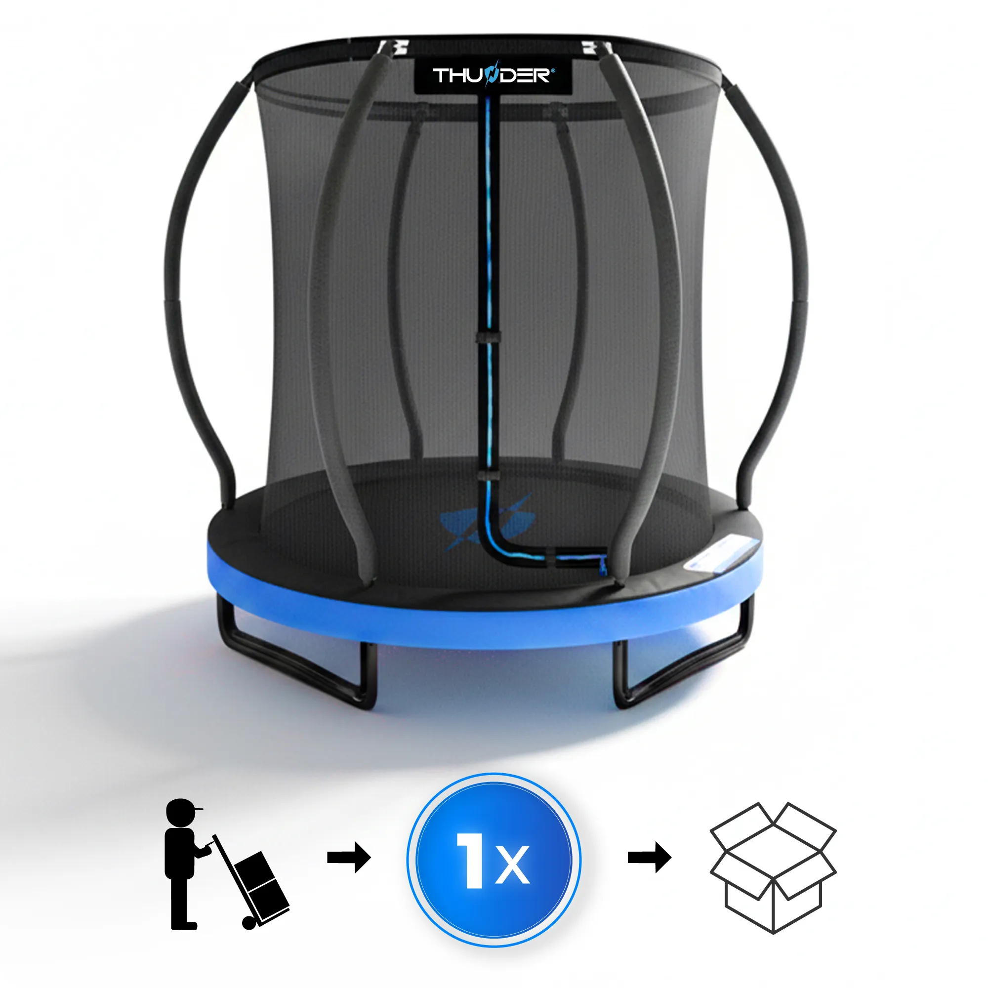 Inclusief Thunder 16ft trampoline
