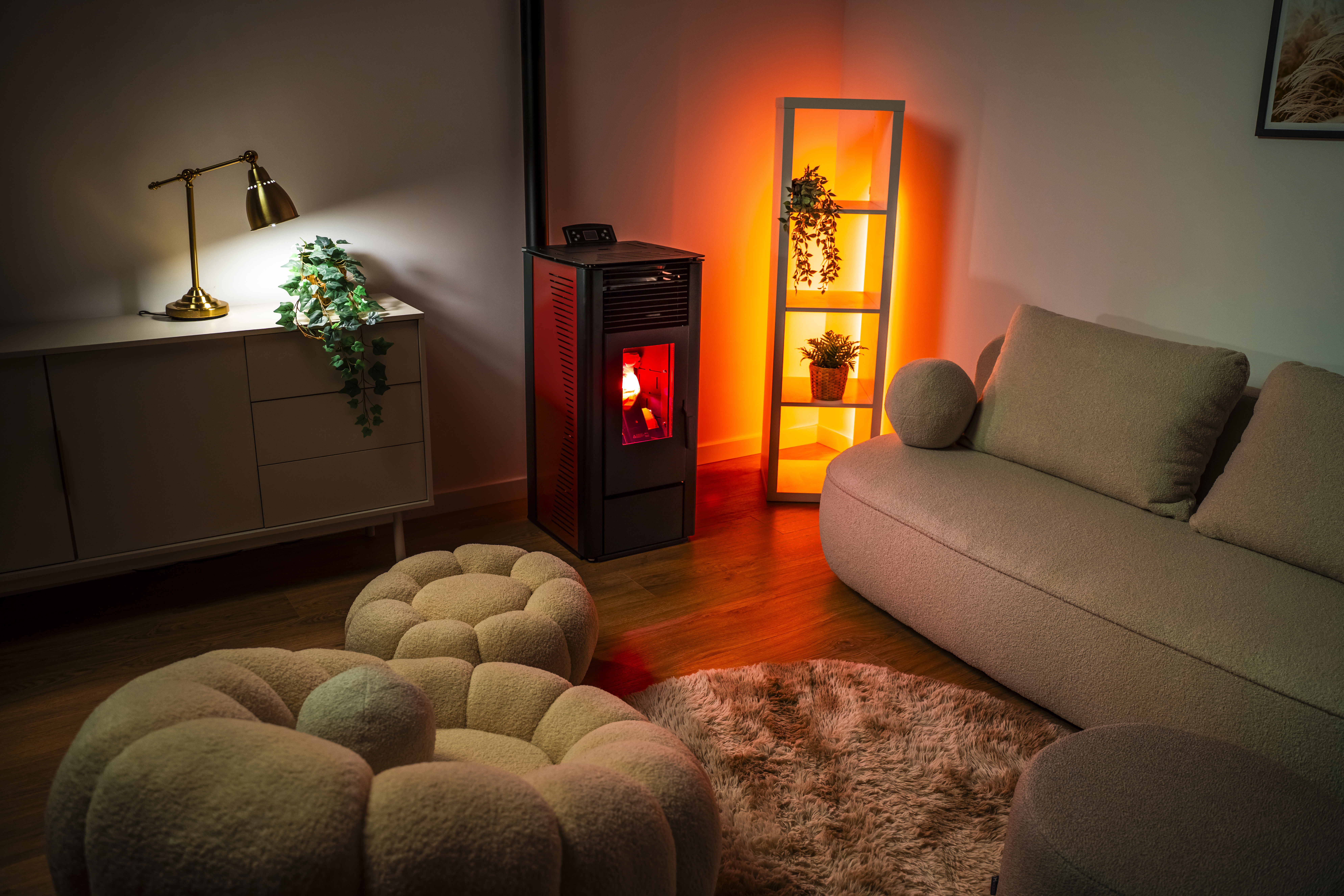 Detail van een moderne verwarmingsketel