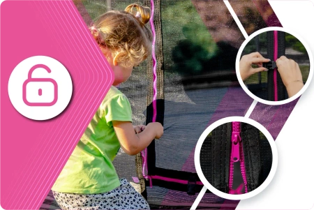 Trampoline THUNDER INSIDE ULTRA 8FT (244 cm) PINK