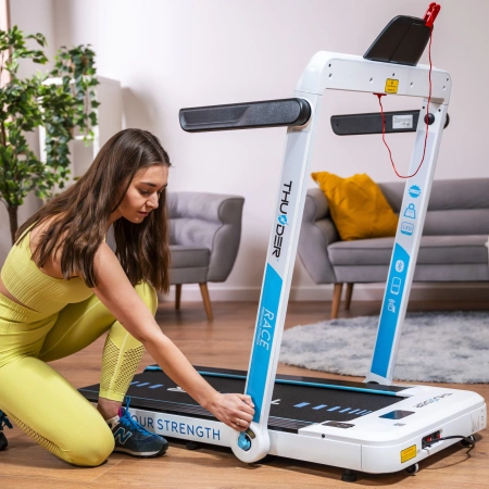 THUNDER RACE-WHITE elektrische loopband