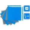 Blauw-grijze puzzelmatten 60x60x1cm THUNDER