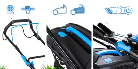 Hexwelt HW-KS-150 benzine grasmaaier 46 cm 2,6 kW met aandrijving