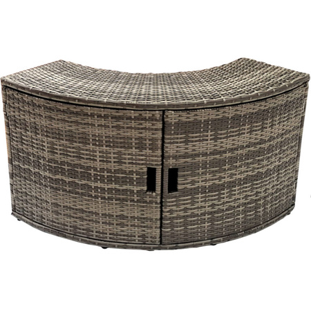 Kast met deuren THUNDER voor ronde JACUZZI - kleur grijs
