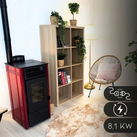 Pelletkachel SOPHIA RED 8,1 kW 