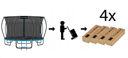 Trampoline THUNDER INSIDE ULTRA 16FT (488 cm) BLUE