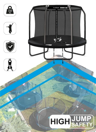 Trampoline THUNDER INSIDE ELITE 8FT (244 cm) BLACK