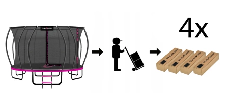 Trampoline THUNDER INSIDE ULTRA 16FT (488 cm) PINK