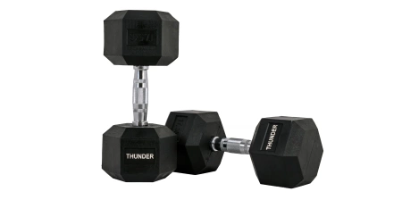Hex dumbbel 17,5 kg THUNDER