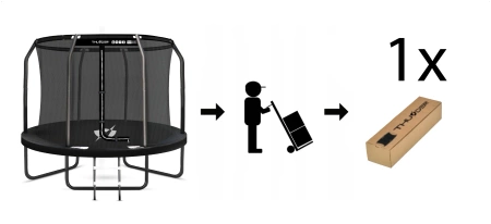 THUNDER INSIDE ELITE 6FT trampoline (183 cm) ZWART