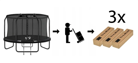 THUNDER INSIDE ELITE 14FT Trampoline (427 cm) ZWART