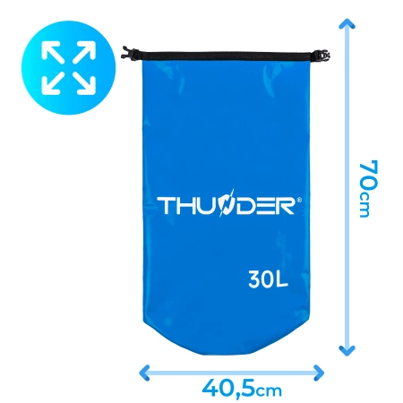 THUNDER waterdichte zak 30 L blauw