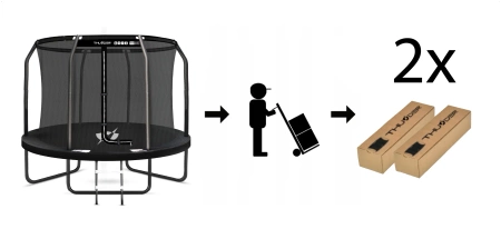 Trampoline THUNDER INSIDE ELITE 8FT (244 cm) BLACK