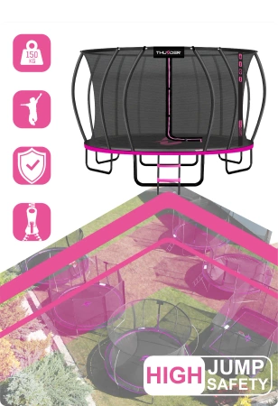 Trampoline THUNDER INSIDE ULTRA 16FT (488 cm) PINK