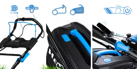 Hexwelt HW-KS-224 benzine grasmaaier 53 cm 4,4 kW met aandrijving