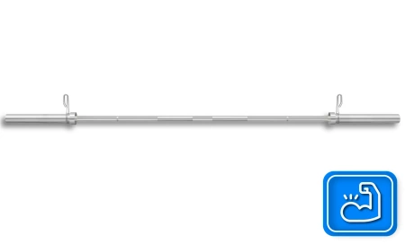 Olympische rechte halterstang 120 cm THUNDER