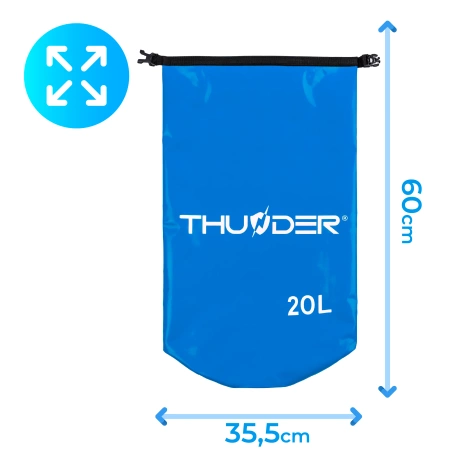 THUNDER waterdichte zak 20 L blauw