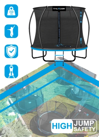 Trampoline THUNDER INSIDE ULTRA 8FT (244cm) BLUE