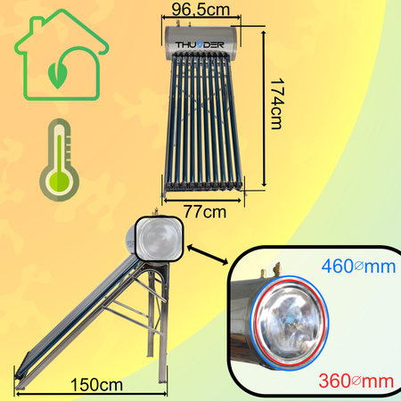 Drukcollector met tank THUNDER 100 L