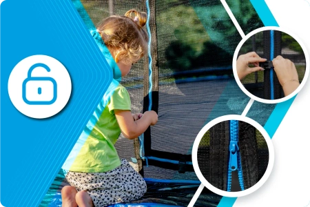 Trampoline THUNDER INSIDE ULTRA 8FT (244cm) BLUE