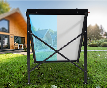 Frame voor één vlakke zonnecollector van 2 m²