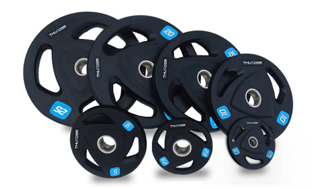 Set Olympische halterschijven THUNDER 4x2,5 kg