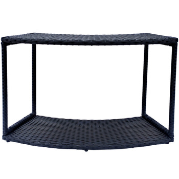 Kast zonder deuren THUNDER voor ronde JACUZZI - kleur zwart