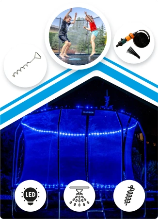 THUNDER INSIDE ELITE trampoline 10FT (305 cm) ZWART