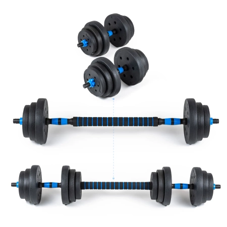 Verstelbare bitumen dumbbells GYM-02 2x10 kg