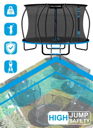 THUNDER INSIDE ULTRA 14FT trampoline (427 cm) BLAUW
