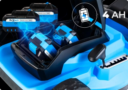 Hexwelt HW-KA-40 accu grasmaaier 40 cm 40V 8Ah