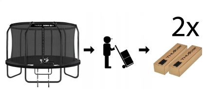 THUNDER INSIDE ELITE 12FT trampoline (366 cm) ZWART