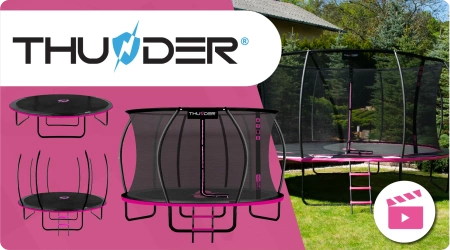 THUNDER INSIDE ULTRA 14FT trampoline (427 cm) PINK