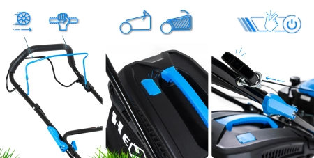 Hexwelt HW-KS-200 benzine grasmaaier 51 cm 3,8 kW met aandrijving