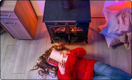 Gietijzeren houtkachel ATAR 10 kW 