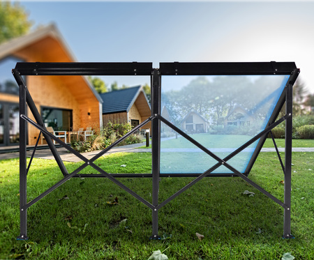 Frame voor twee vlakke zonnecollectoren van 2 m²