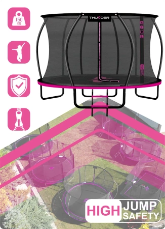 THUNDER INSIDE ULTRA 14FT trampoline (427 cm) PINK
