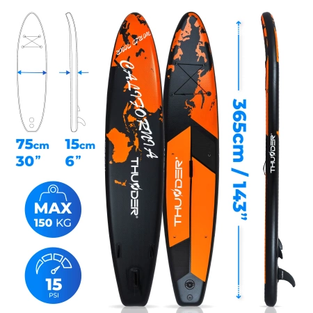 SUP Board 365cm THUNDER EARTH