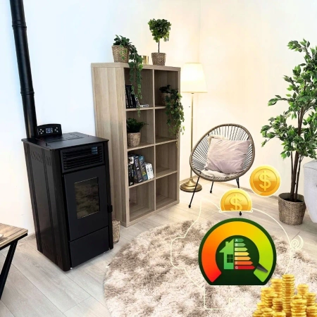 Pelletkachel SOPHIA BLACK 8,1 kW