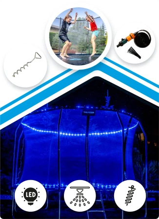 THUNDER INSIDE ELITE 12FT trampoline (366 cm) ZWART