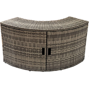 Kast met deuren THUNDER voor ronde JACUZZI - kleur grijs